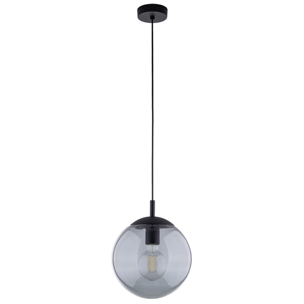 Wisząca lampa do kuchni Esme 5378 bańka ball zwis grafitowa czarna