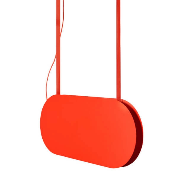 Wisząca lampa Malumi MLA61212P4 LED 24W 4000K czerwona pomarańczowa