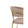 Barowe krzesło Margo KH1201100129.32 King Home pikowane khaki beżowe