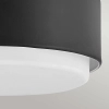 Minimalistyczny plafon Cedric HK-CEDRIC-F-S-BK szklany czarny biały