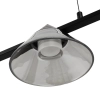 Lampa wisząca geometryczna BLAKE ST-MD1026 czarna szklana metalowa LED 24W 3000K nad stół