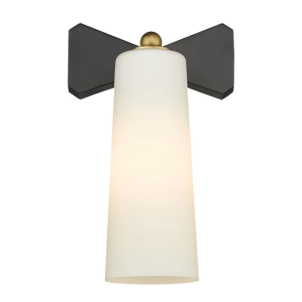 Lampa ścienna do jadalni Bow W01169BK Cosmolight czarny mosiądz