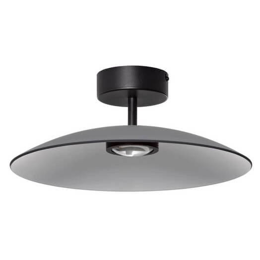 Lampa sufitowa do jadalni PECA LE44277 LED 12W 3000K talerz czarna szara