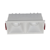 Metalowa lampa wpust sufitowy Alfa DL043-02-15W4K-SQ-W LED 30W 4000K biały