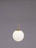 Lampa wisząca YARA LE42733 LED 10,64W 3000K biała kula zwis złoty