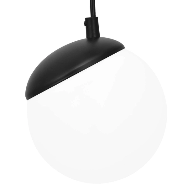 LAMPA wisząca SFERA MLP8868 Milagro loftowa OPRAWA metalowa ZWIS kaskada szklane kule balls czarne białe