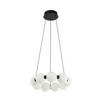 Molekułowa wisząca lampa PERLA czarna biała AZ6894 9x19W 3000K