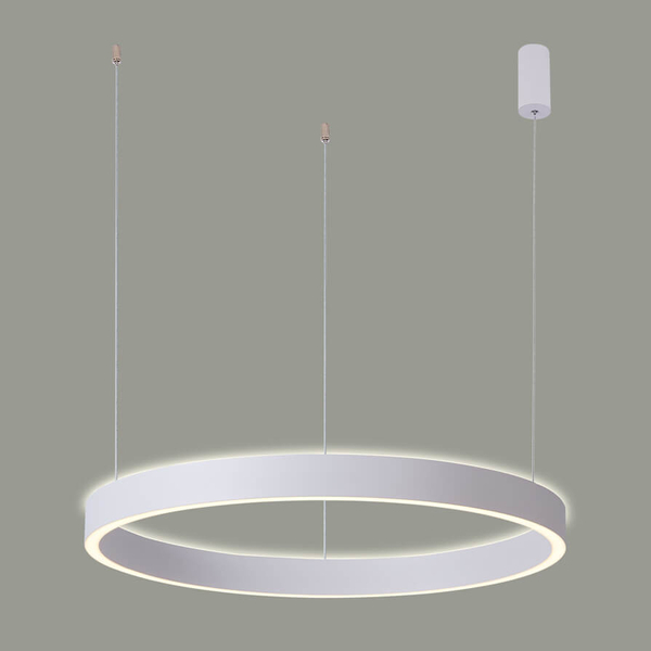 Okrągła lampa zwisająca Brasco PND-56215D-080RPP-WH-3KS4K-TRDIMM Italux LED 80W 3000-4000K biała