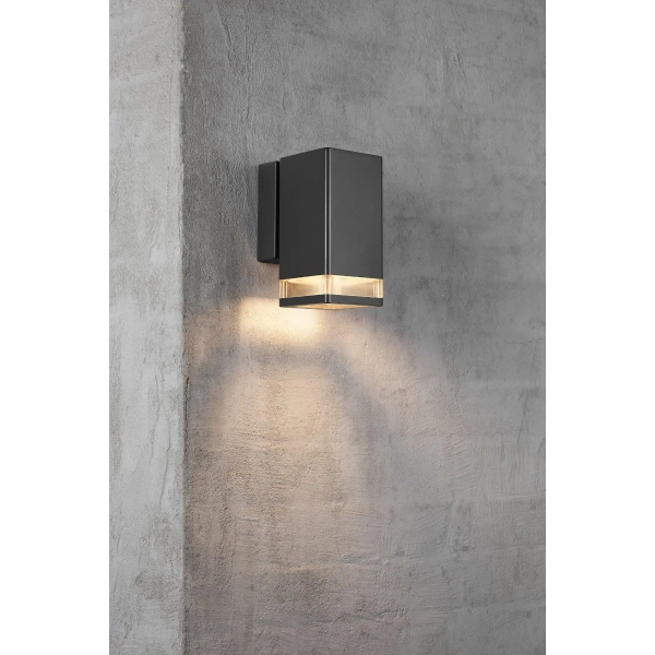 Elewacyjna lampa ścienna Elm 45321003 IP44 metalowa czarny