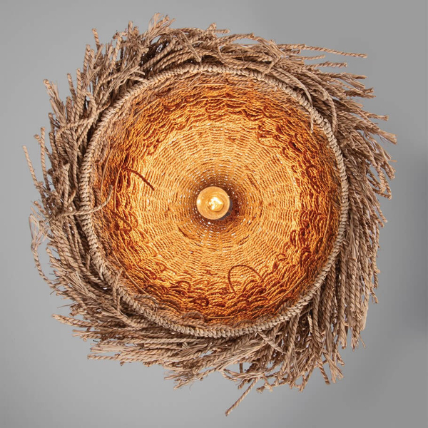Wisząca lampa ekologiczna JACINTO LE44521 do jadalni eco naturalna