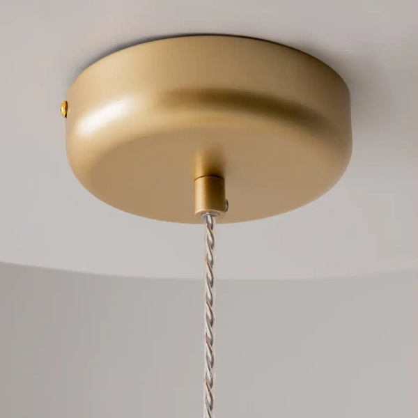 Szklana lampa wisząca Spirito MOD286PL-L18G3K LED 12W 3000K złoty