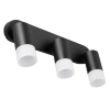 Ścienna lampa punktowa Sonaya LP-2803/3WS BK do salonu czarny biały