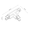 Łącznik trójobwodowy Tracer 3556 TK Lighting do systemu szynowego biały