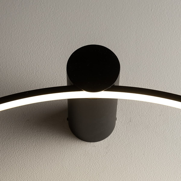 Lampa pierścieniowa ścienna Circolo 10815 Nowodvorski LED 21W 3000K czarna