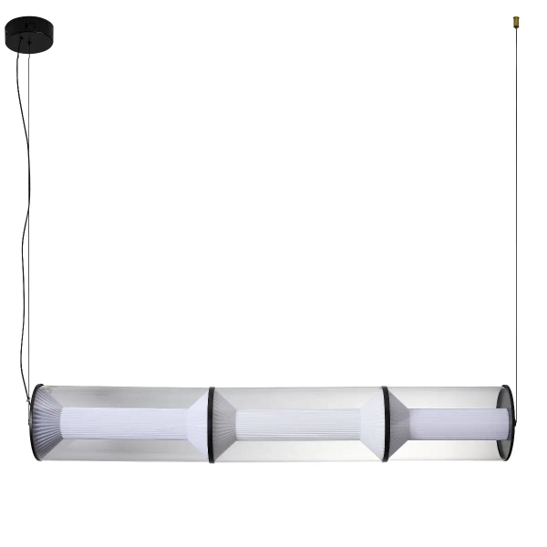 Podłużna wisząca lampa Aeris LP-2137/3L TR LED 40W CCT przezroczysta