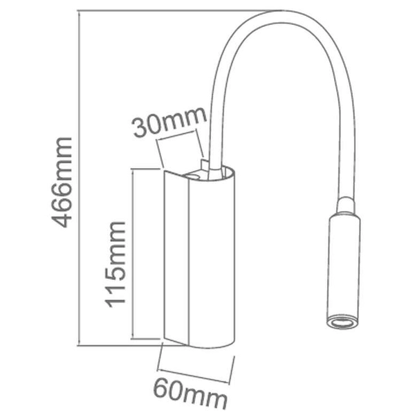 Kinkiet LAMPA ścienna NUTO NERO Orlicki Design metalowa OPRAWA na peszlu LED 3W 3000K do czytania czarna