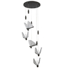 Ledowa lampa wisząca Bee MP0090-5 black Step 20W 3000K pszczoły czarna