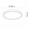 LAMPA sufitowa NURIA 79182/18/30 Lucide plafoniera OPRAWA okrągła natynkowa LED 18W 2700K plafon czarny