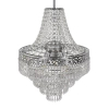 Glamour wisząca lampa Coral MLP1586 do jadalni kryształowa srebrny