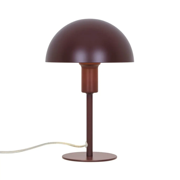 Nocna lampka grzybek Ellen 2213745002 na komodę bordowy