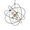 Geometryczna lampa wisząca Roxbury P08593AU metalowa złota czarna