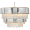 Lampa wisząca glamour QN-REVERIE-12P-CPG kryształ szara złota