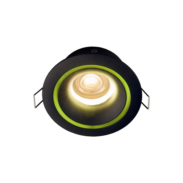 Łazienkowa lampa do zabudowy Foxtrot 8374 czarne oczko metalowe