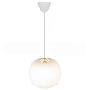 Kulista lampa wisząca Navone 2220433001 okrągła szklana biały