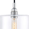 LAMPA wisząca LONGIS IV 10552109 Kaspa szklana OPRAWA zwis przezroczysty czarny