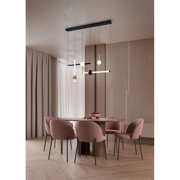 Designerska lampa wisząca Melita 331510680 LED 21W 2300-4000K czarny złoty