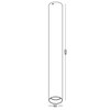 Sufitowa lampa punktowa Stala 301003002 Elkim do kuchni okrągła tuba biała