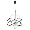 Wisząca lampa do salonu SPACE ST-9858 P/S black LED 20W industrialna czarny