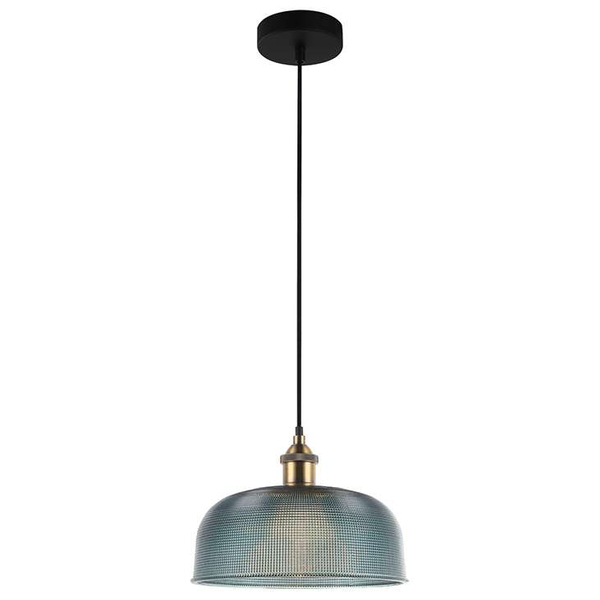 LAMPA wisząca DAVIDE MDM-2916/1 BL Italux szklana OPRAWA zwis niebieski