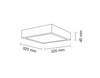 Natynkowa lampa sufitowa NOMI 1150 Shilo LED 13W 3000K kwadratowa czarna