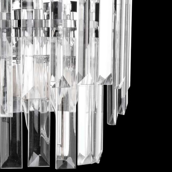 Kinkiet kryształowy VEN K-E 1735/2 CR glamour przezroczysty chrom