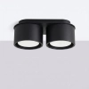 Lampa sufitowa downlight MODO czarna SL.2439 2xGx53 metalowa tuba