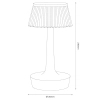 Nowoczesna lampka nocna Easy ML2288 LED 1,5W 3000-6000K USB-C czarny
