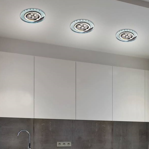 Wpustowa lampa podtynkowa 226941 do kuchni LED 2,1W 6000K chrom