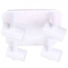 Plafon LAMPA sufitowa VINCENT FH31714SJ11 Italux reflektorowa OPRAWA tuby regulowane białe matowa