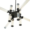 Żyrandol loftowy czarny bursztynowy QUADRO LED 36W 3000K RH115-12P amber