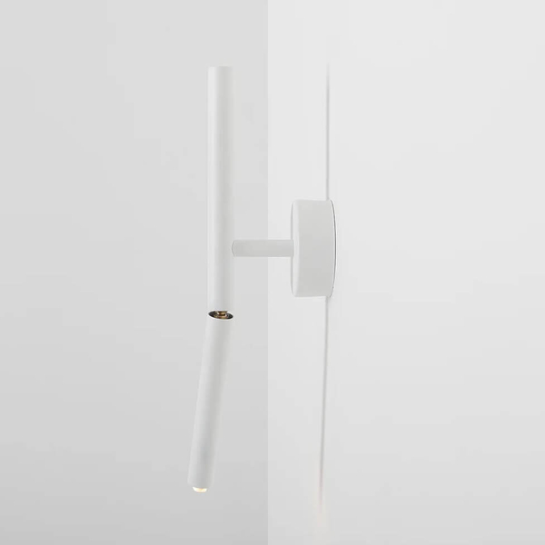 Regulowany kinkiet ścienny Stick 1084C Aldex metalowy biały