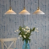 Wisząca lampa ceramiczna Hadano HAD3640-10 potrójna mosiądz biały