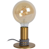 Loftowa LAMPKA stołowa MARIT 45576/01/02 Lucide metalowa LAMPA stojąca mosiądz