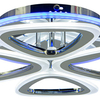 Lampa sufitowa ledowa Oslo DRS2013 8C LED 77W do salonu chromowana