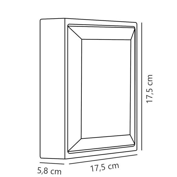 Zewnętrzna lampa ścienna Oliver 2218251003 LED 9W 2700K IP54 czarna