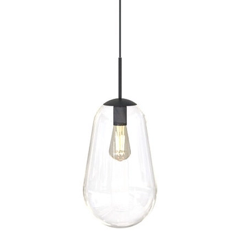 Przezroczysta lampa wisząca Pear 7798 szklana łezka do pokoju