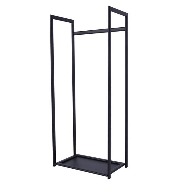 Podłużny stojak na drewno Kaja Home KS-12 STOJAK WOOD L metalowy czarny