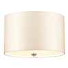 Materiałowa lampa sufitowa Fletcher DL-FLETCHER14-3LT-IV-PC biały chrom