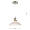 Ceramiczna lampa zwieszana Hadano HAD0161-10 do salonu chrom biały