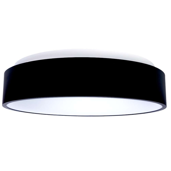 LAMPA sufitowa OHIO BLACK ML3832 Milagro metalowa OPRAWA okrągła LED 24W 4000K plafon czarny biały